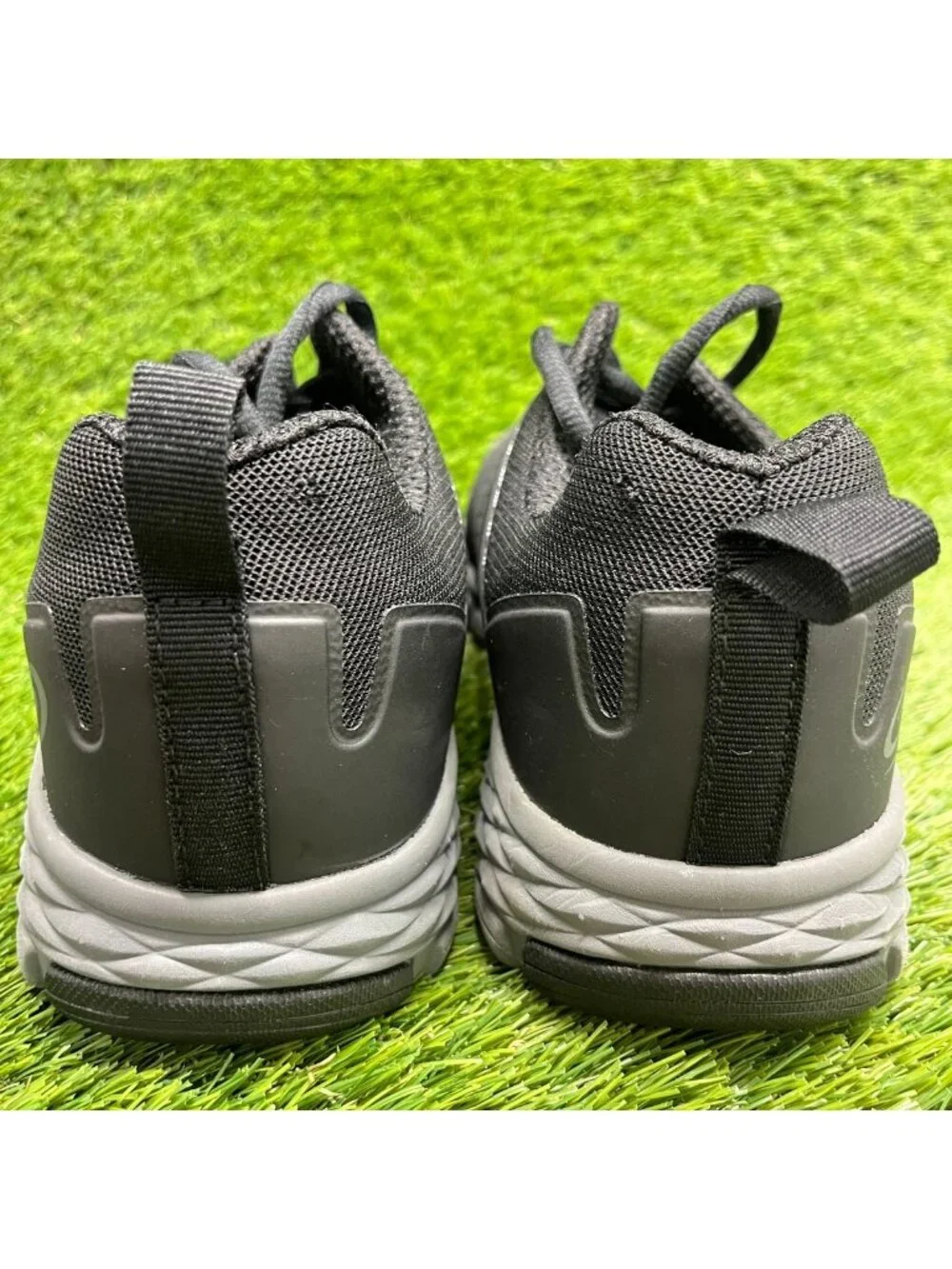 Nautilus Zephyr Mens Size 8.5 Black Gray Athletic Alloy Toe Safety Work Shoes